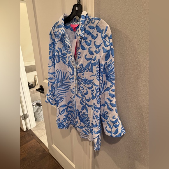NWT Lilly Pulitzer Linen Top Sz Small - Picture 13 of 15